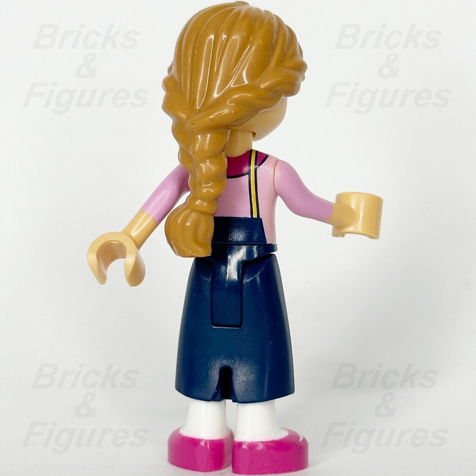 LEGO Friends Fiona Minifigure Pink Sweater Dark Blue Overalls 41732 frnd574 - Bricks & Figures