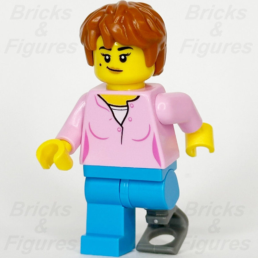 LEGO Creator Natural History Museum Visitor Minifigure w/ Prosthetic Leg 10326 - Bricks & Figures