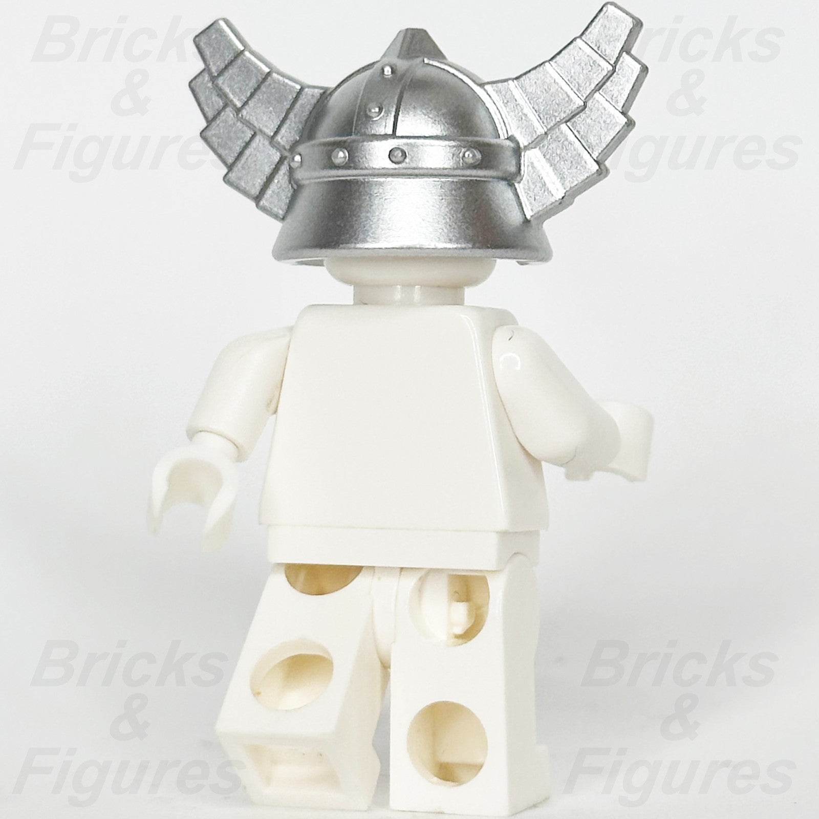 LEGO Helmet Wings Minifigure Part Metallic Silver Castle Fantasy Era Dwarf 607472