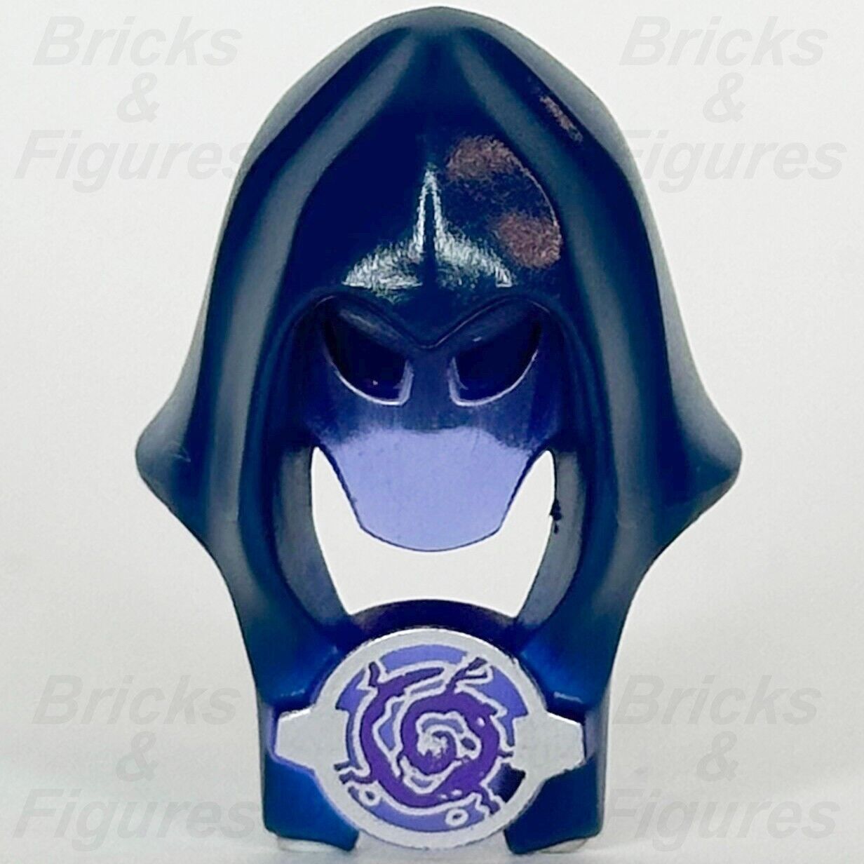 LEGO Ultra Agents AntiMatter Hood Minifigure Headgear Part Dark Blue 18731pb01 - Bricks & Figures