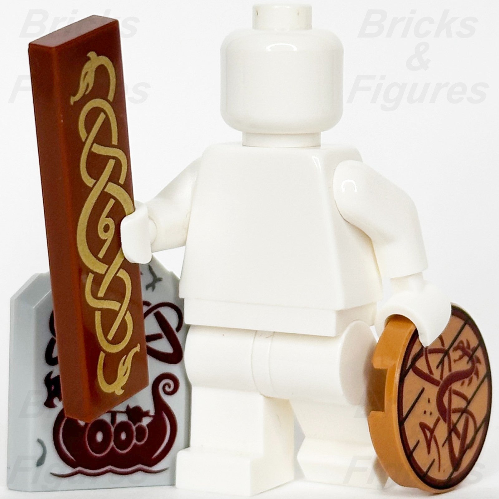 LEGO Viking Sign Red Dragon Ship Snake Norse Pattern Tile Part 3 x Various 213431