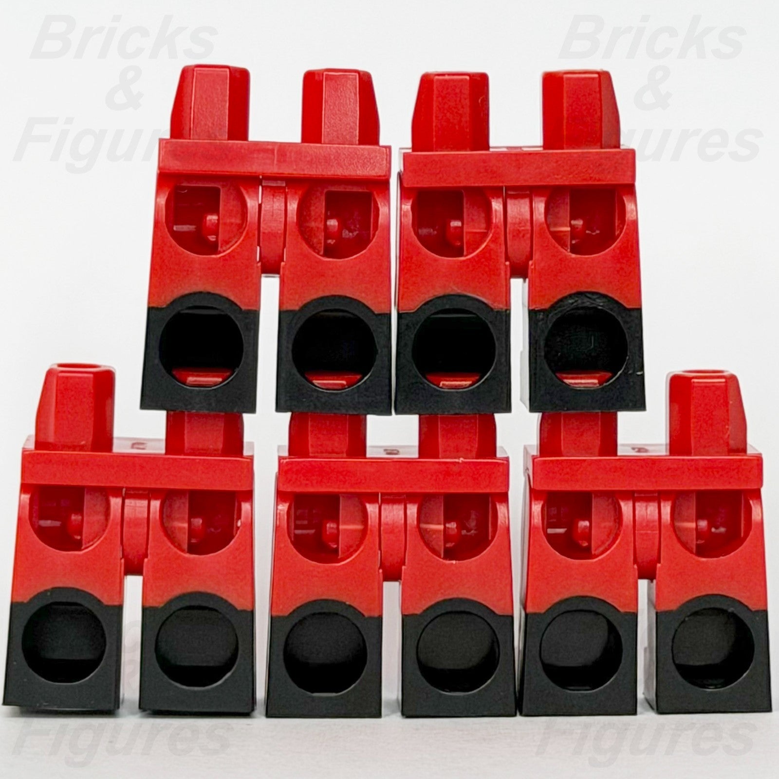 LEGO® Red Minifigure Legs Part Moulded Black Boots Lower 6381759 x 5 Santa1