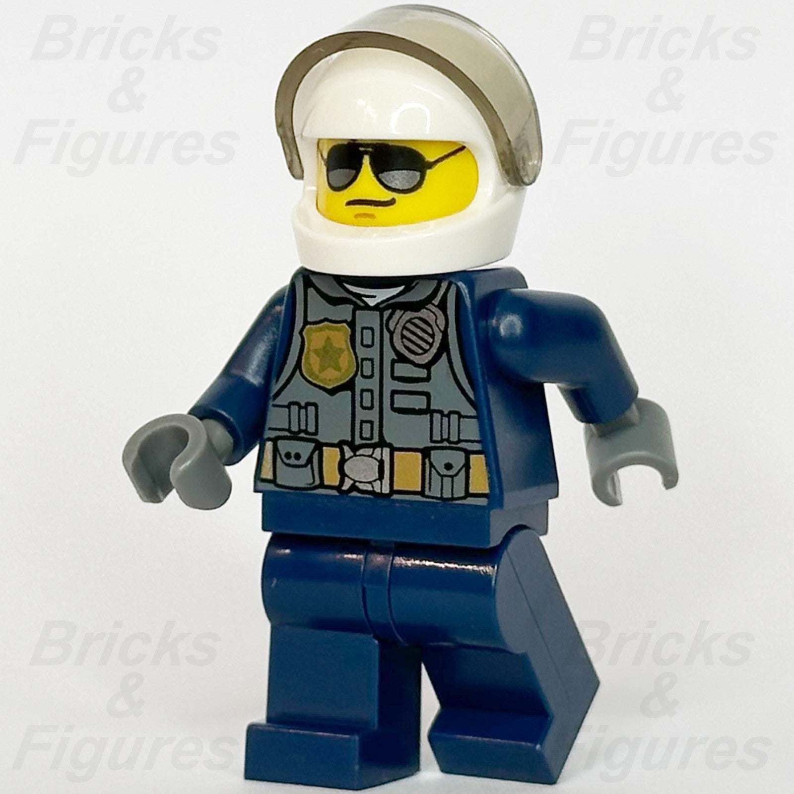LEGO City Police Officer Pilot Minifigure Town Helmet Sunglasses 951901 cty10010