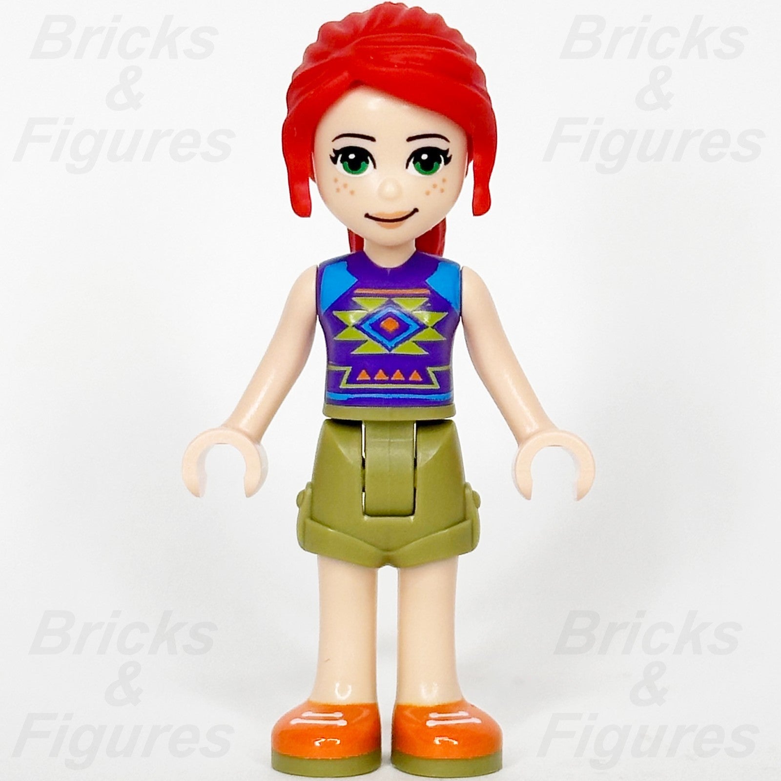 LEGO® Friends Mia Minifigure Olive Green Shorts Purple Top 41388 30416 frnd04091