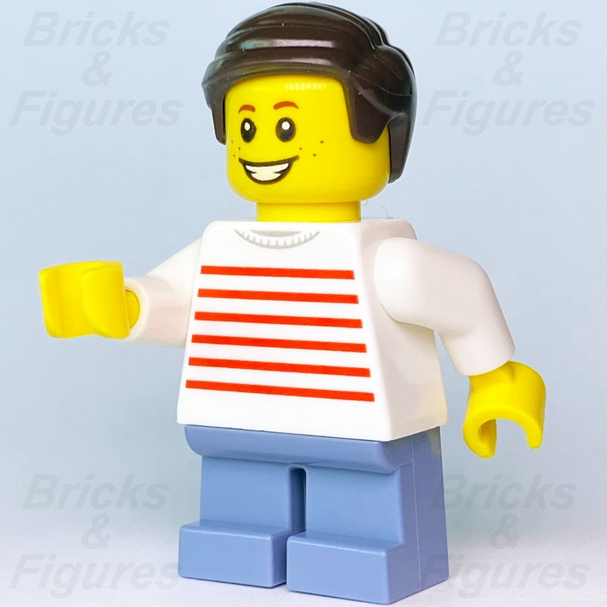 LEGO City Child Minifigure Boy Recreation 31119 twn415 White Sweater Red Stripes0