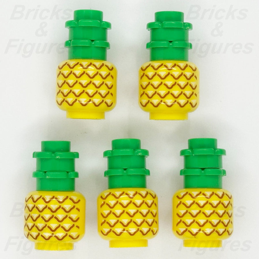 LEGO Pineapple Minifigure Head Accessory Part Food Friends 24866 3626pb1018 x 50