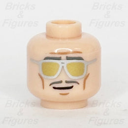 LEGO Super Heroes Disco Alfred Pennyworth Minifigure Head Part Batman 3626pb19760