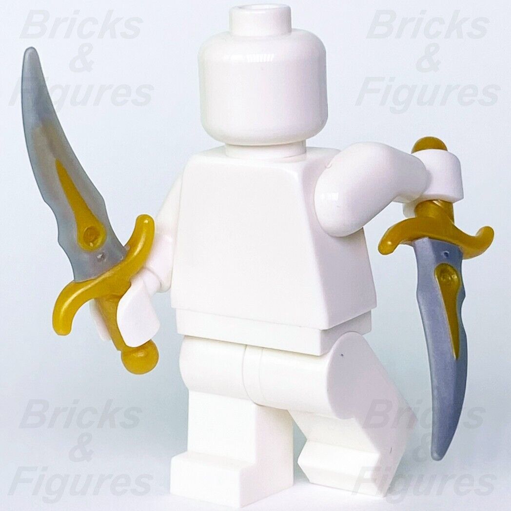 LEGO Elven Dagger Blades Minifigure Weapon Parts The Hobbit 88288c01 Elvish x 2 - Bricks & Figures