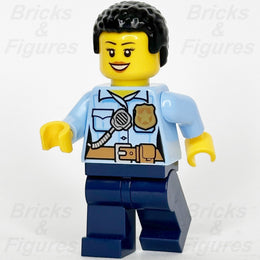 LEGO Police City Officer Minifigure Female Town Black Curly Hair 60316 cty13810