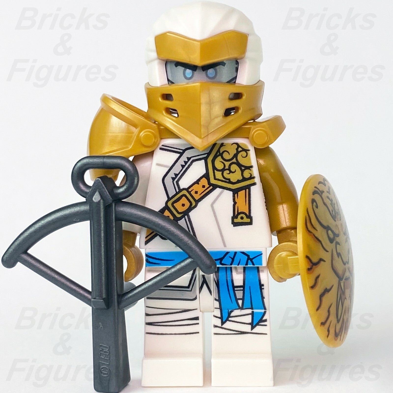 LEGO Ninjago Zane Hero Minifigure Master of the Mountain Ice Ninja 71722 Used0