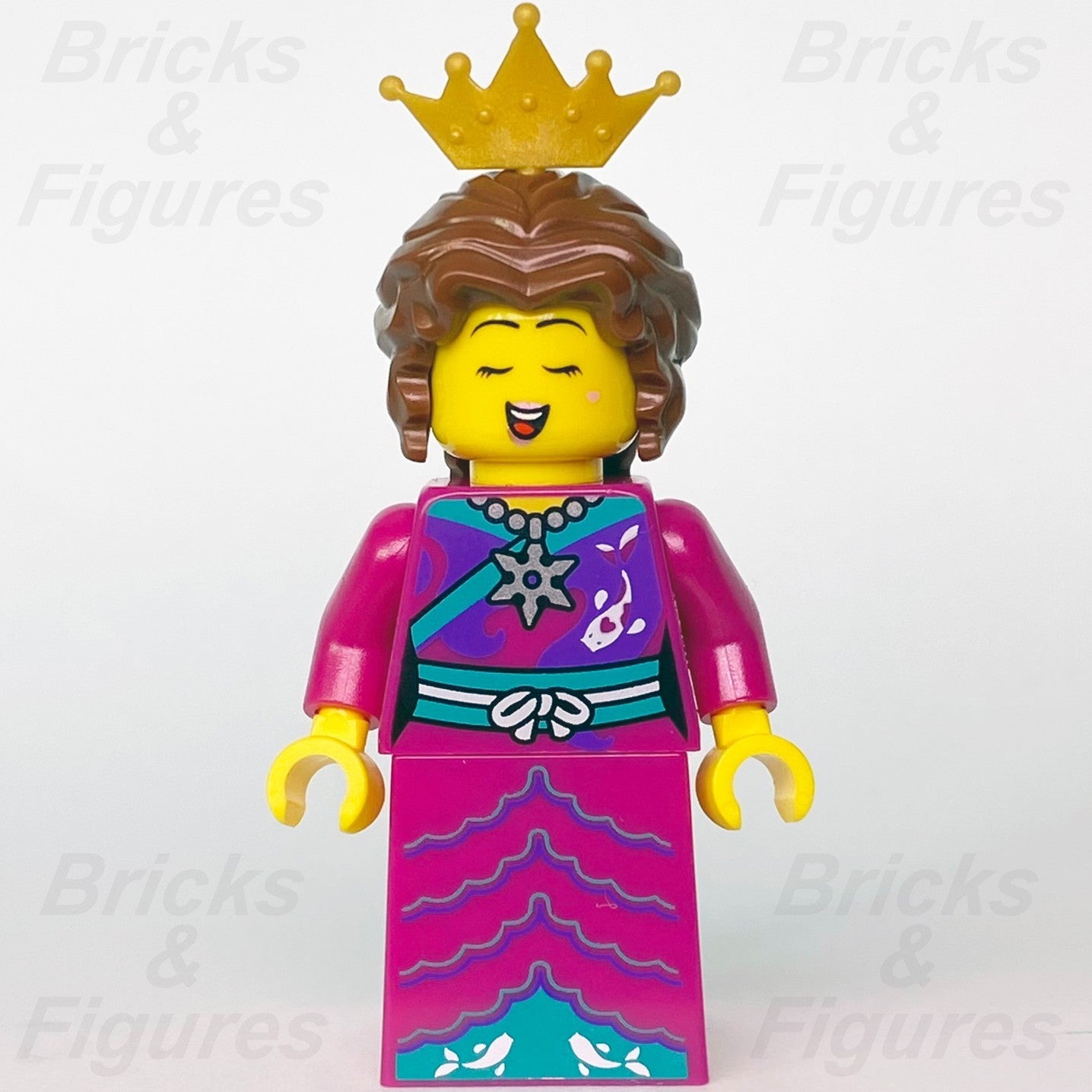 LEGO Princess with Crown & Pink Dress Castle Build-A-Minifigure (BAM) 2022 Koi1