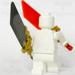 LEGO Ninjago Reveal Blade Weapon Part Sword Red & Grey Dragon Head Hilt 72681
