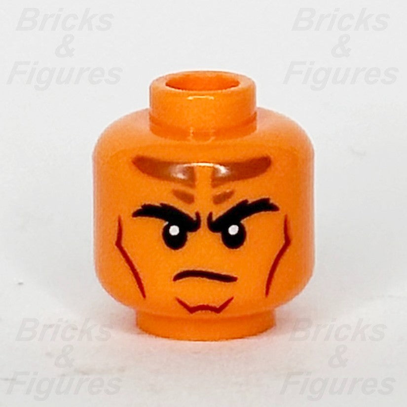 LEGO Dungeons & Dragons Tiefling Sorcerer Minifigure Head Part Male Orange 710471