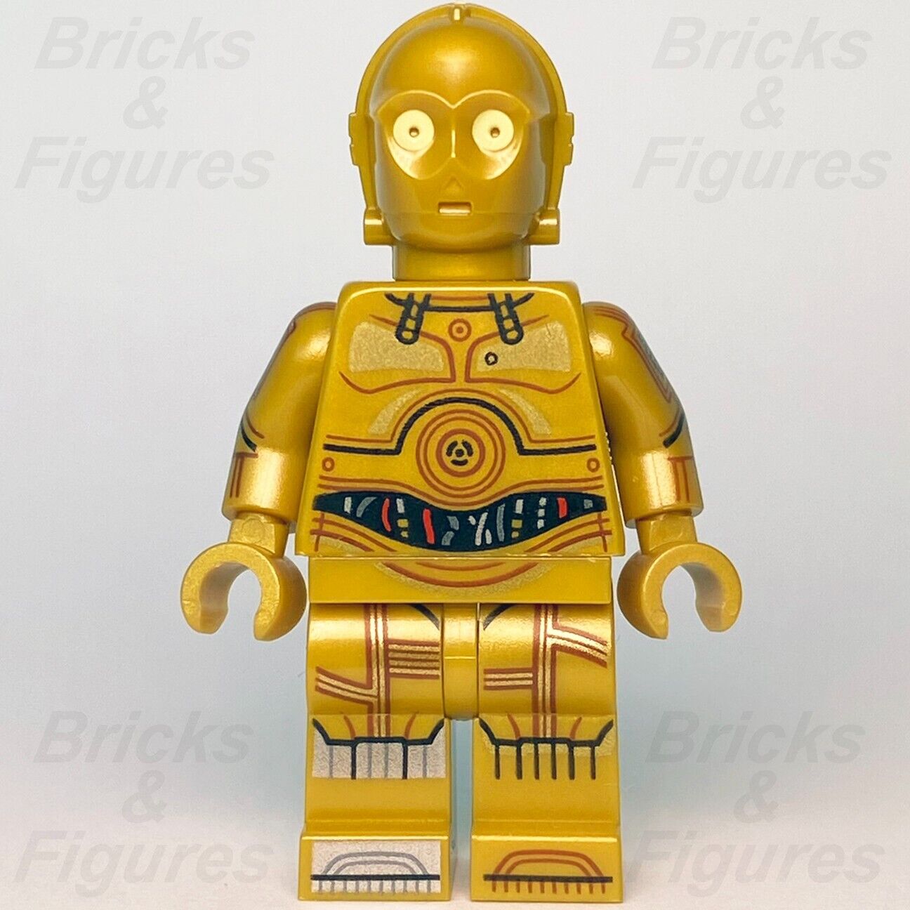 LEGO Star Wars C-3PO Minifigure Protocol Droid Printed Arms 75365 75339 sw1201 - Bricks & Figures