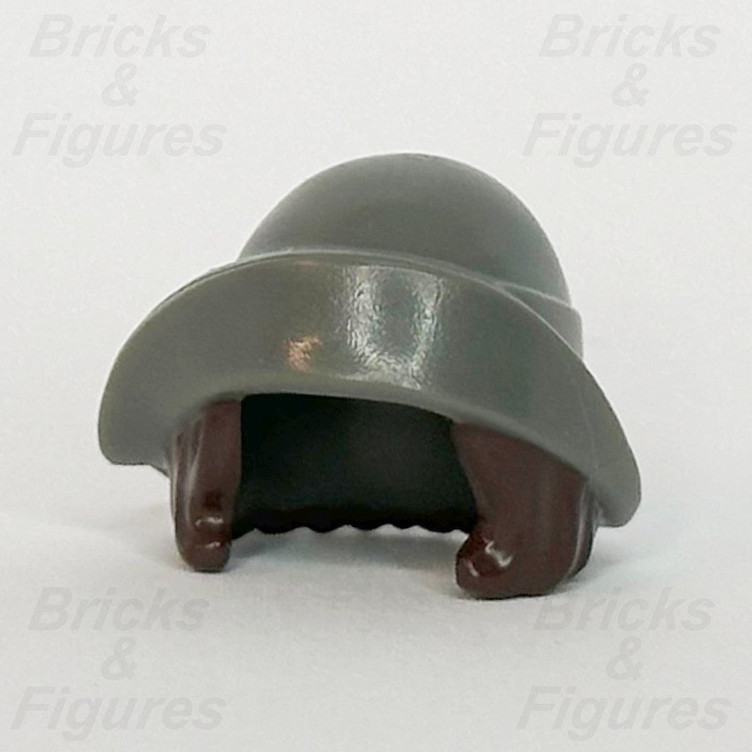 LEGO Dark Brown Hair with Hat Minifigure Part Bob Cut Soft Folded Brim 27955pb010