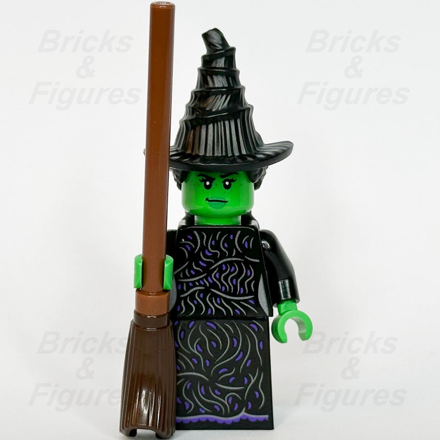 LEGO Wicked Elphaba Minifigure Black Dress Broom Witch of the West 75691 wck0191