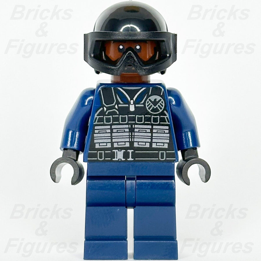 LEGO Super Heroes SHIELD Agent Minifigure Avengers Marvel Male 76269 sh918 - Bricks & Figures