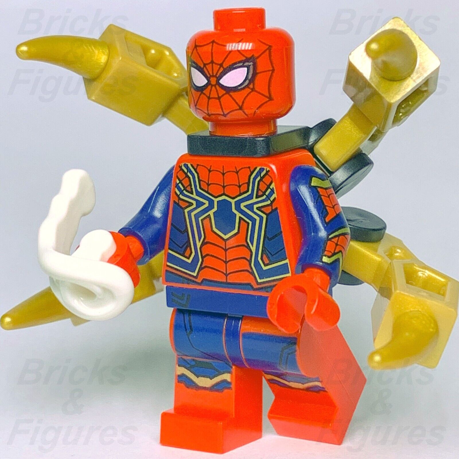 LEGO Super Heroes Iron Spider-Man Minifigure Marvel Avengers 76178 76198 sh510 - Bricks & Figures