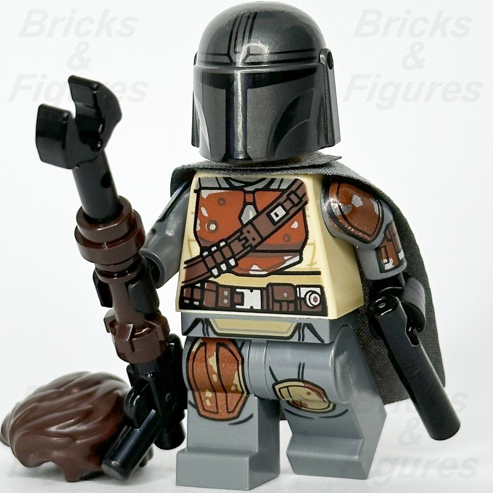 LEGO Star Wars Din Djarin Minifigure The Mandalorian Printed Arms 75331 sw1242 - Bricks & Figures
