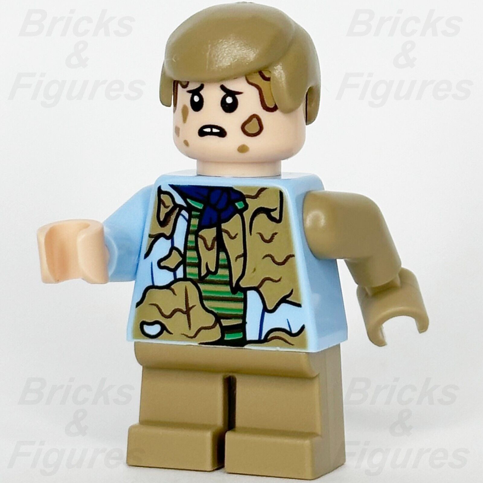 LEGO Jurassic World Tim Murphy Minifigure Dirt Stains Jurassic Park 76956 jw099