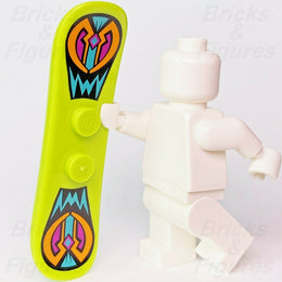 City Town LEGO Lime Green Snowboard Brand Store Build-A-Minifigure Part BAM - Bricks & Figures