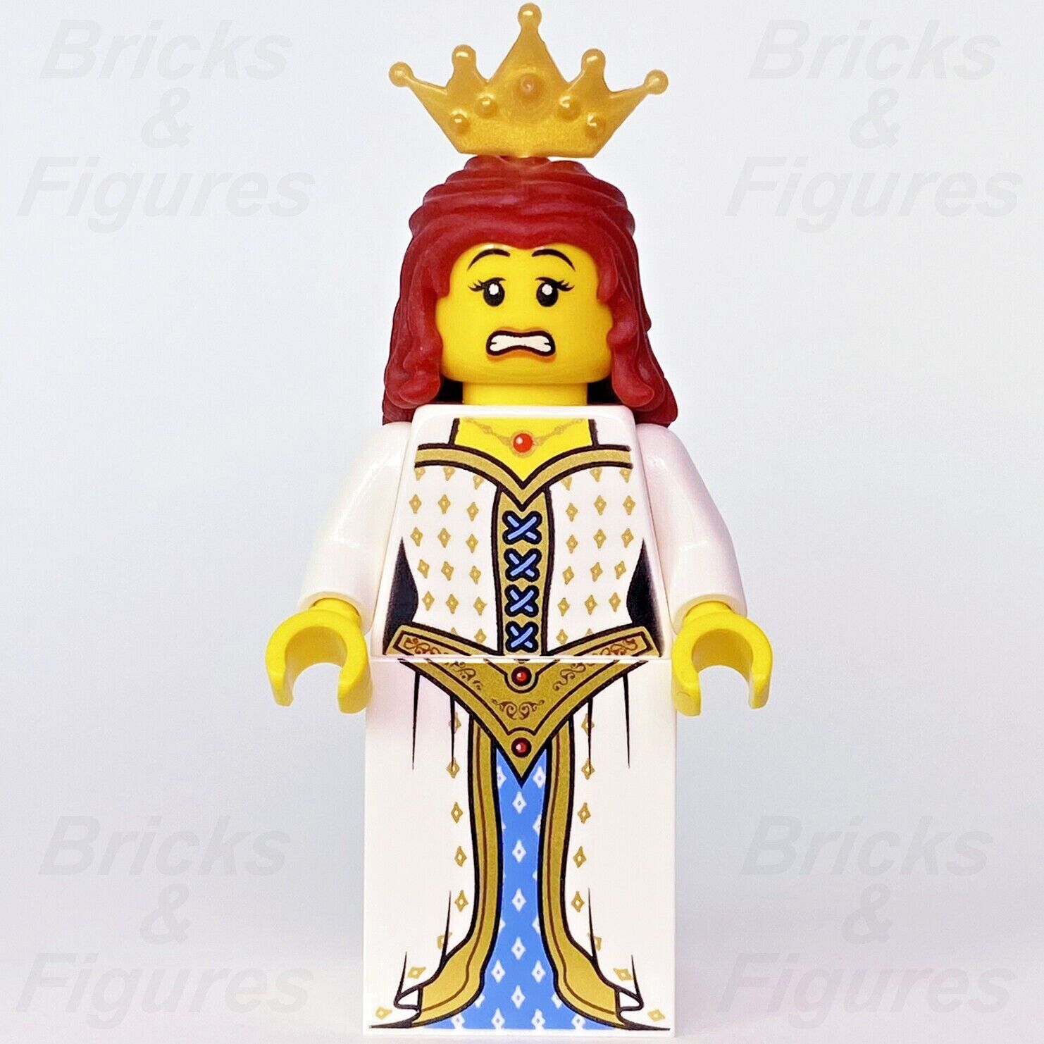 LEGO Lion Princess Castle Minifigure Red Hair with Crown 70403 cas533 Queen New - Bricks & Figures
