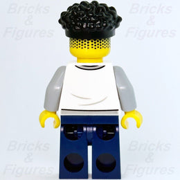 LEGO Town City Man with White Shirt Mountains Minifigure Hospital 60330 cty1340 - Bricks & Figures
