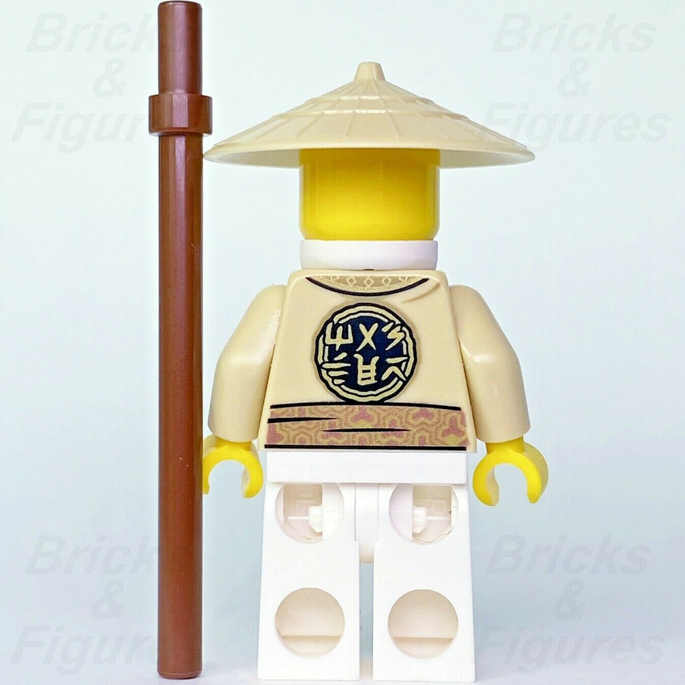 New Ninjago LEGO Master Sensei Wu with Staff Ninja Core Minifigure 71767 njo741 - Bricks & Figures