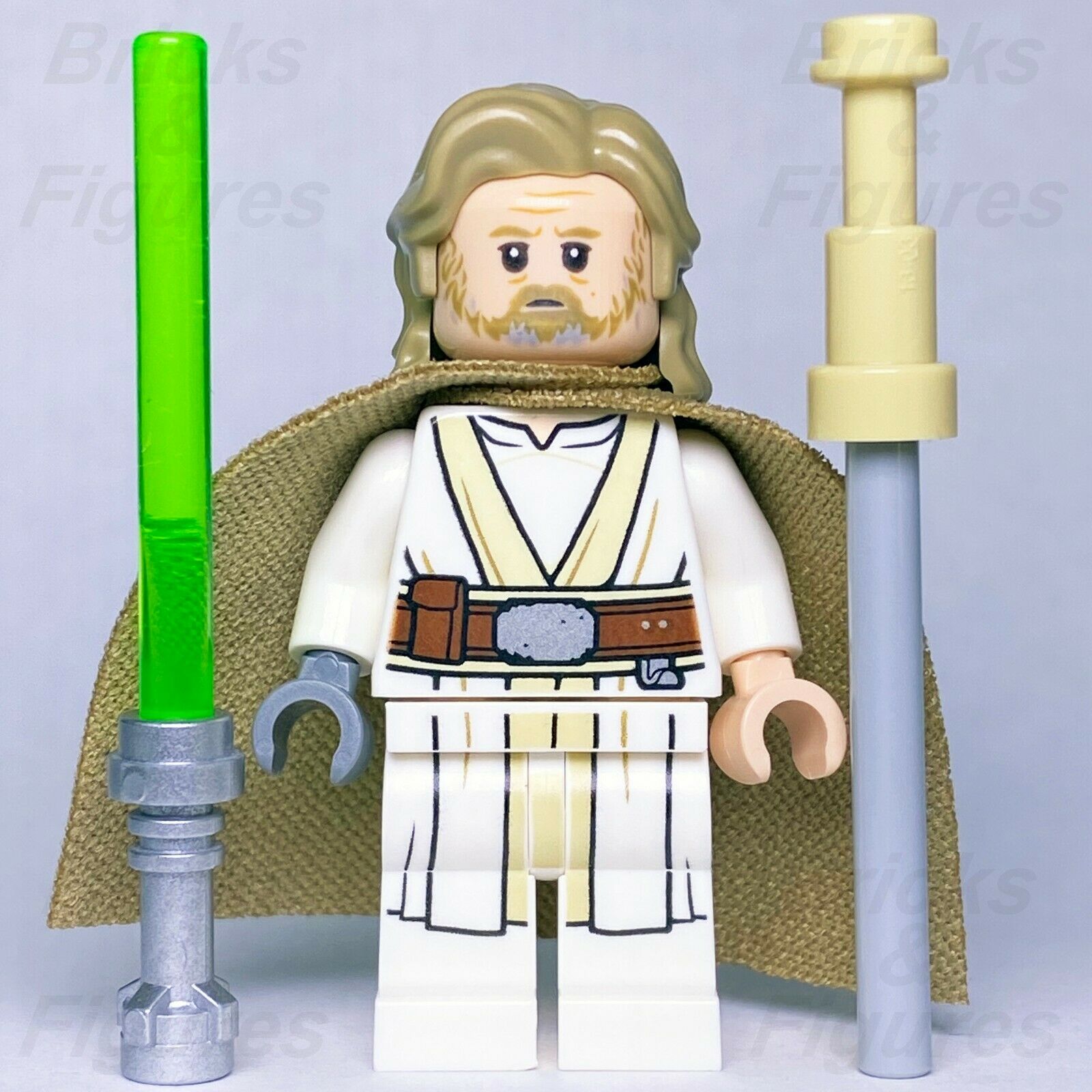 Star Wars LEGO Luke Skywalker Old Jedi Master with Lightsaber Minifig 75200