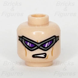 LEGO Super Heroes Hawkeye Minifigure Head Part Pearl Dark Gray Visor 3626pb25591