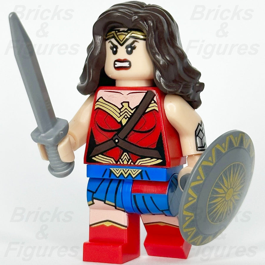 LEGO Super Heroes Wonder Woman Minifigure DC Diana Prince 76075 sh0393 w/ Shield0
