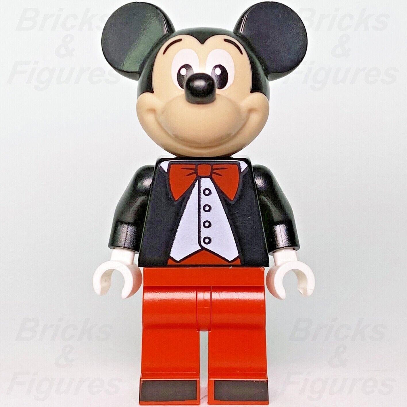 LEGO Disney Mickey Mouse Minifigure with Tuxedo Jacket Red Bow Tie 40478 dis057 - Bricks & Figures