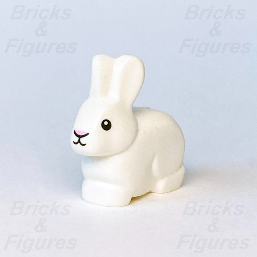 LEGO® Bunny Rabbit Animal Minifigure Part White Small Bright Pink Nose 29685pb010