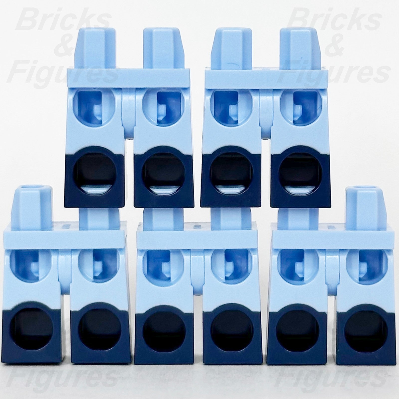 LEGO Bright Light Blue Legs Minifigure Part w/ Dark Blue Boots 77601 6490995 x 51