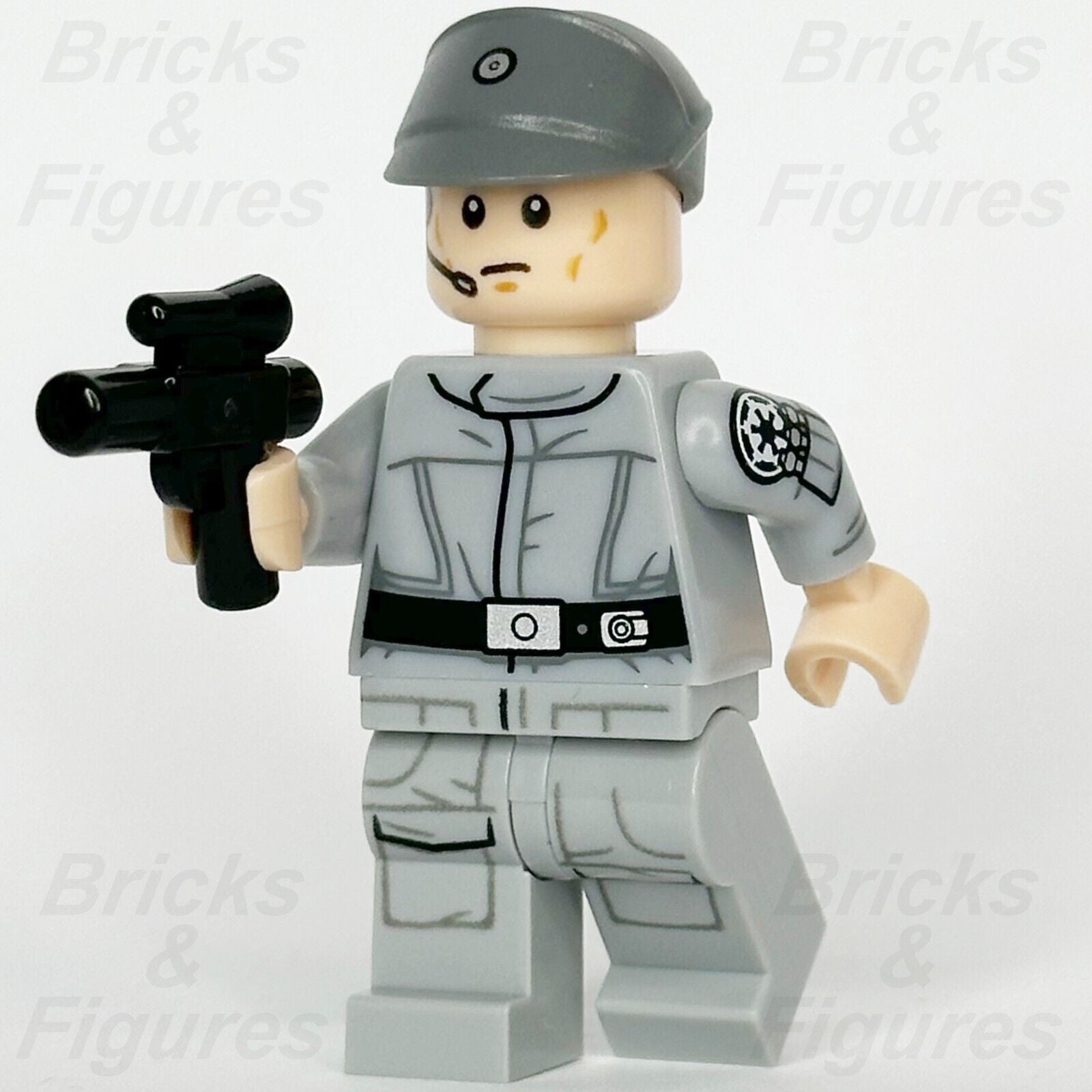 LEGO Star Wars Imperial Crew Minifigure Printed Arms Dark Grey Cap 75252 sw1044 - Bricks & Figures