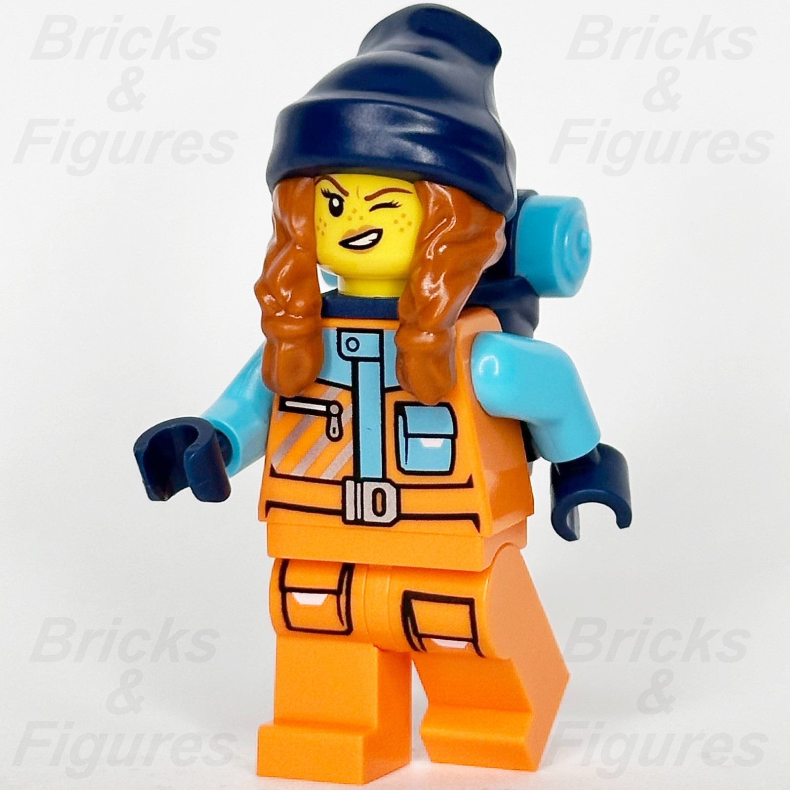 LEGO City Arctic Explorer Minifigure Female Braids Backpack 60376 cty1614 Town0