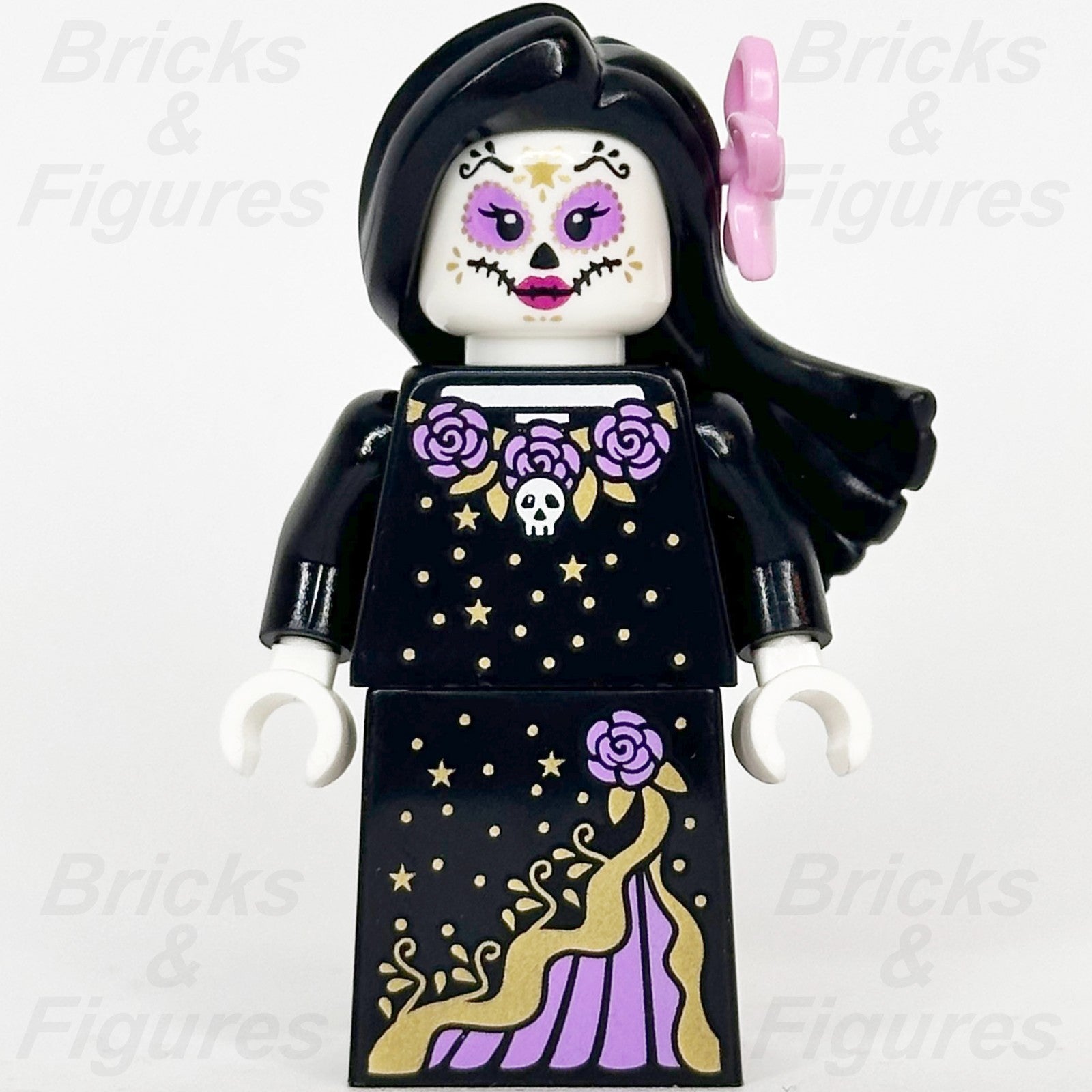 LEGO La Catrina Minifigure Halloween Pink Flower Build-A-Minifigure BAM 20251