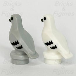 LEGO City Pigeon Animal Minifigure Part Light Bluish Grey & White Bird 7188 x 22