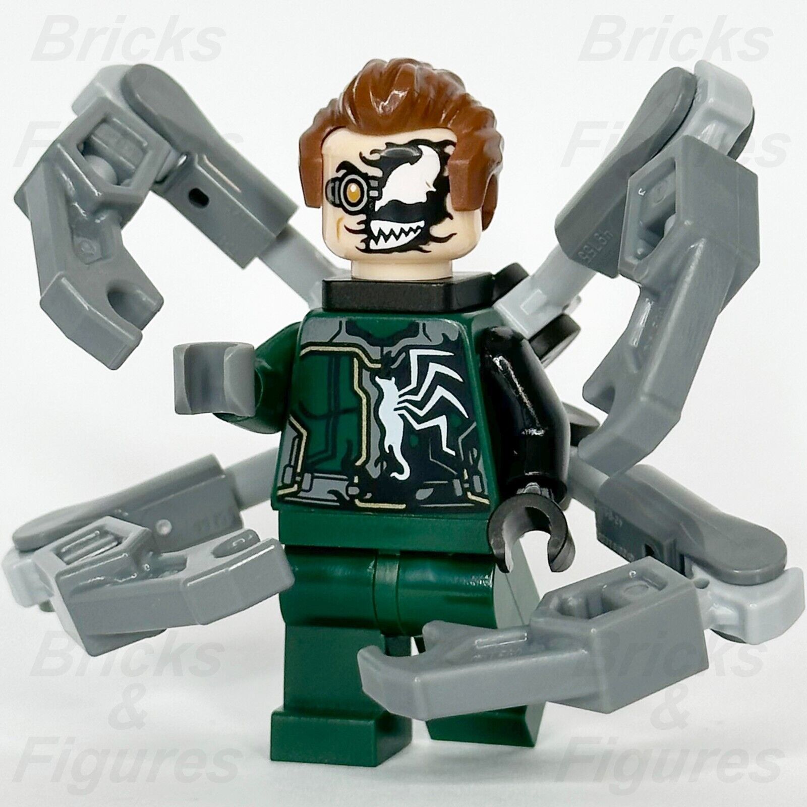 LEGO Super Heroes Dr. Octopus Minifigure Spider-Man Half Venom Venomized 76275 - Bricks & Figures