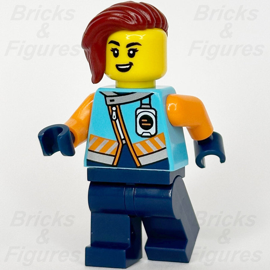 LEGO  City Arctic Explorer Minifigure Town Female Dark Red Hair 60379 cty16570