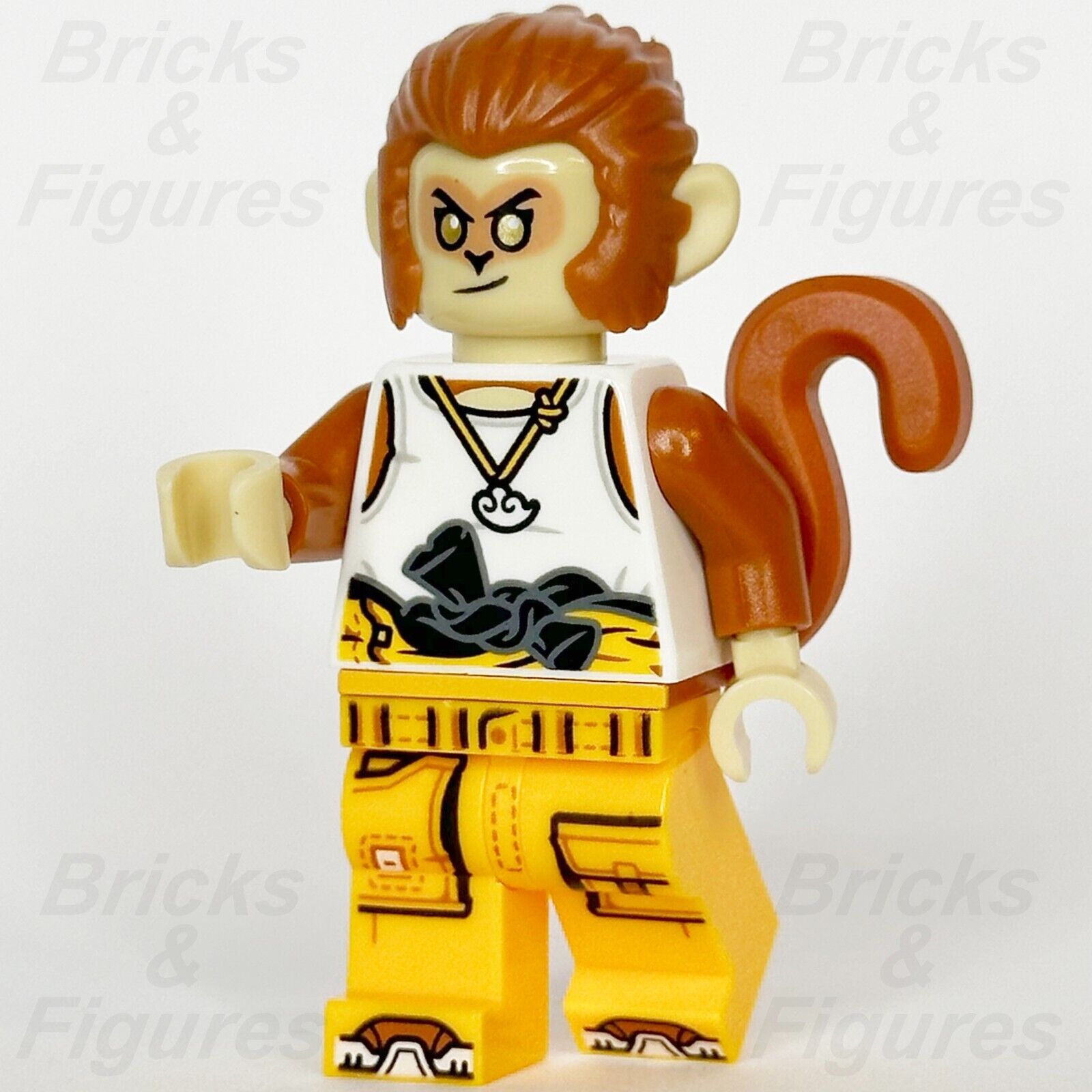 LEGO Monkie Kid Monkey King Minifigure Orange Racing Suit Tank Top 80050 mk149 - Bricks & Figures