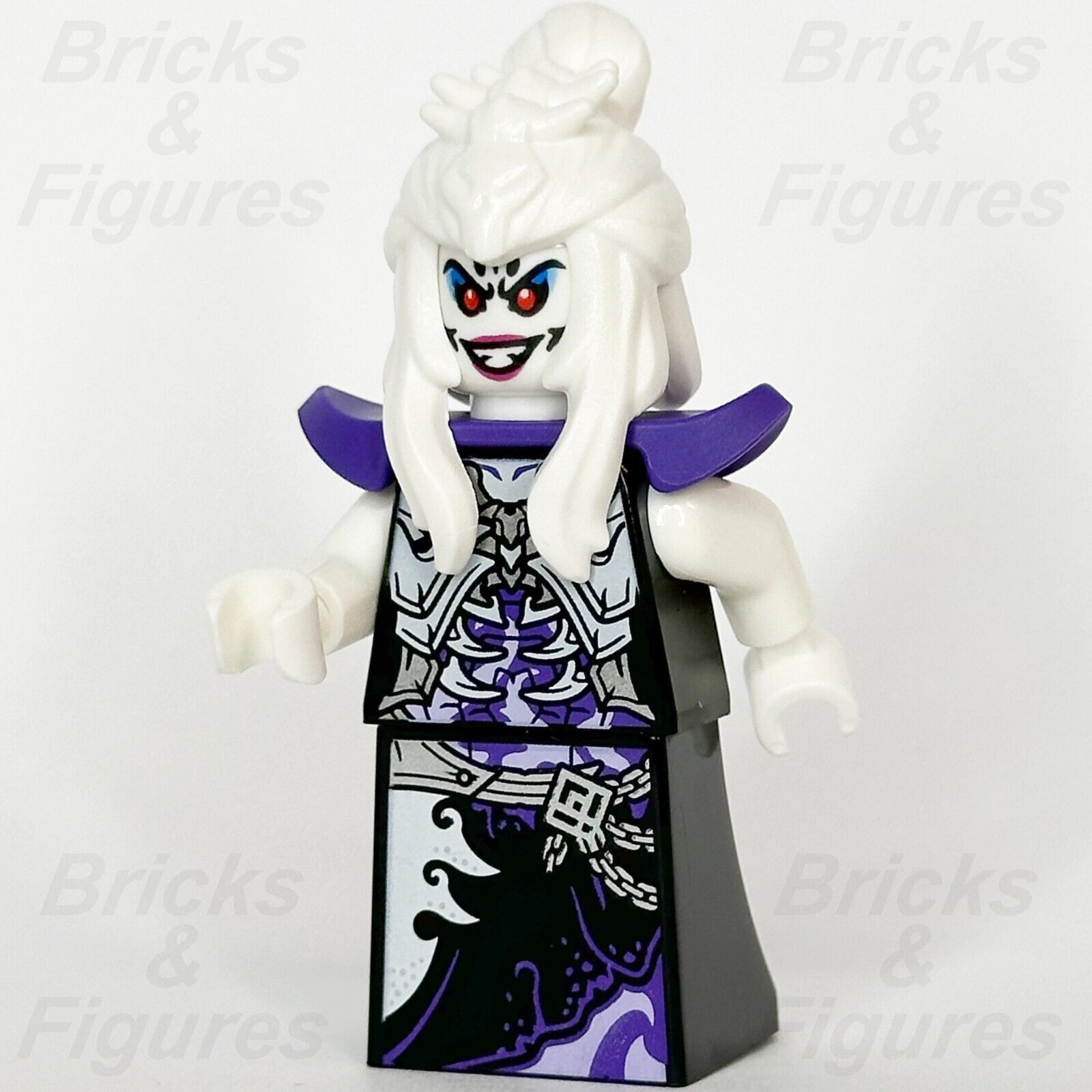 LEGO Monkie Kid Lady Bone Demon Minifigure White Queen Minifig 80028 mk050 - Bricks & Figures