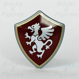 LEGO Castle Griffin Knight Shield Minifigure Weapon Part Dark Red Ideas 213580