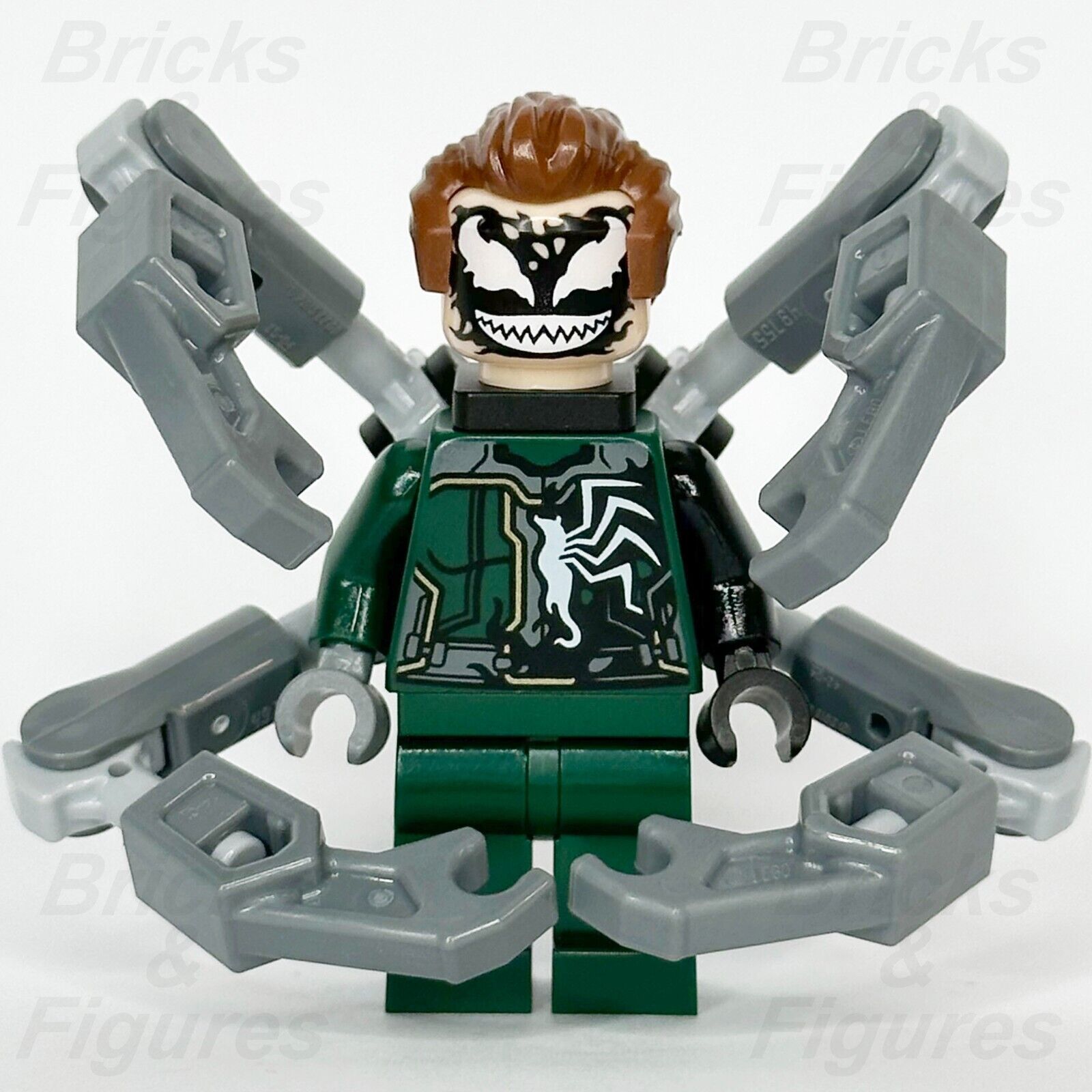 LEGO Super Heroes Dr. Octopus Minifigure Spider-Man Half Venom Venomized 76275 - Bricks & Figures