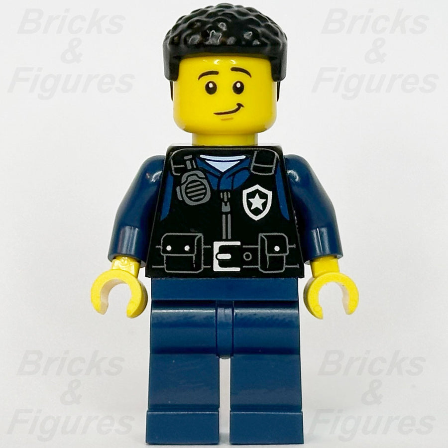 LEGO® City Police Officer Minifigure Town Male Safety Vest Badge 60508 cty19891