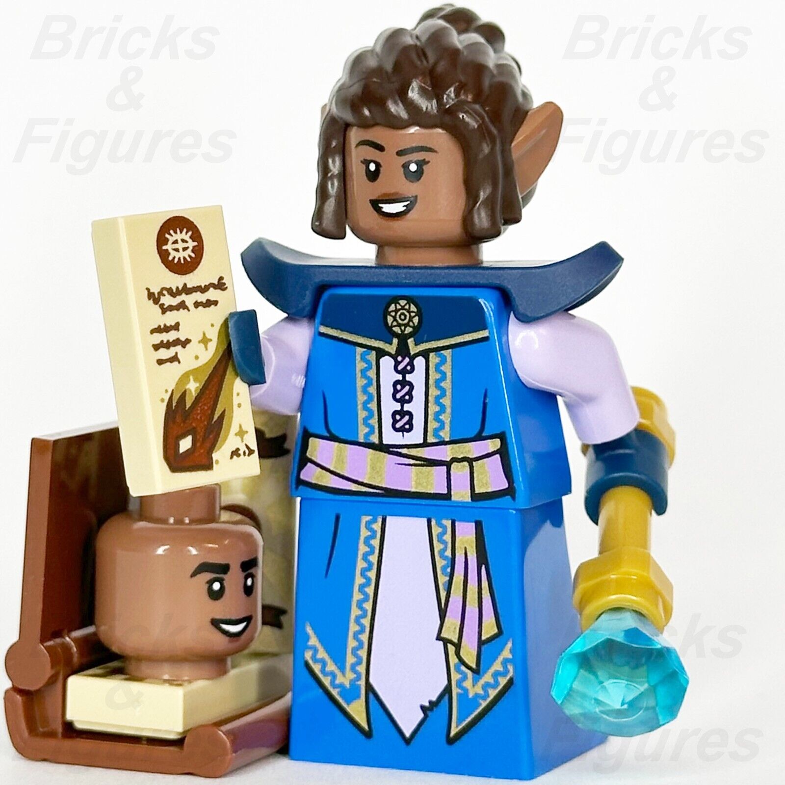 LEGO Dungeons & Dragons Elf Wizard Minifigure Ideas Female & Male Heads 21348 - Bricks & Figures