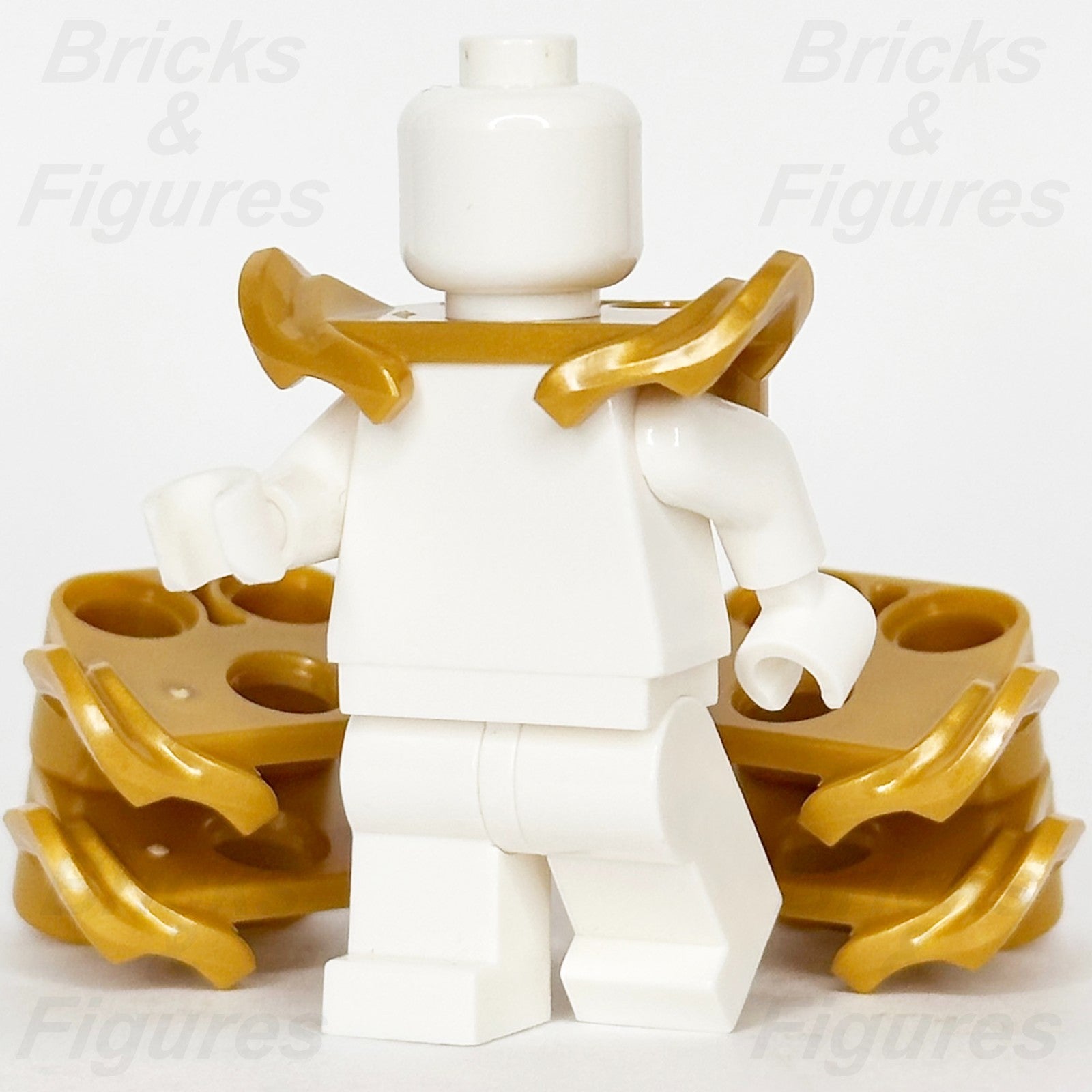 LEGO Minifigure Shoulder Armour Part Pearl Gold Tiered Fins Body Wear 86123 x 51