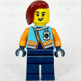 LEGO City Arctic Explorer Minifigure Town Female Dark Red Hair 60379 cty1657 - Bricks & Figures