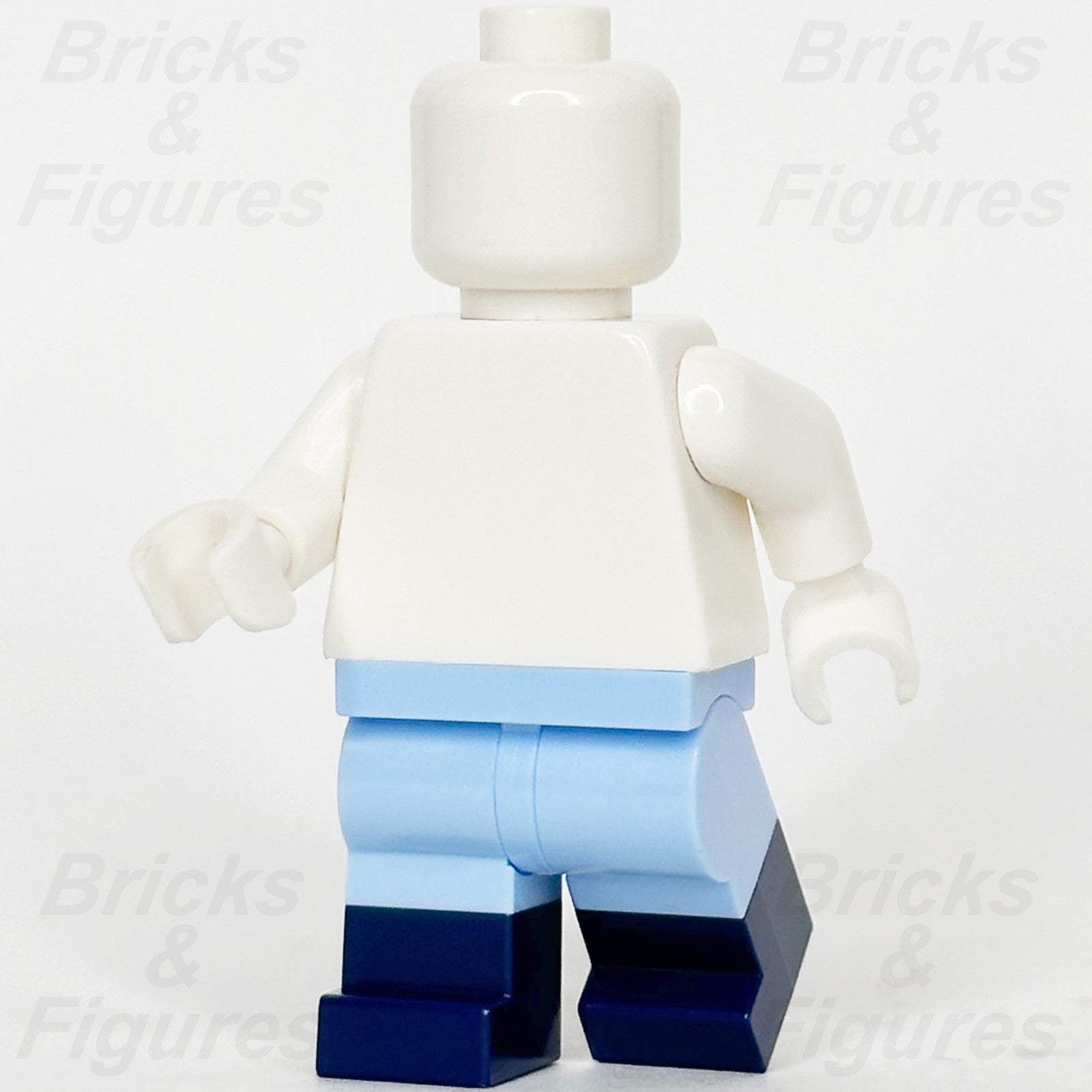 LEGO Bright Light Blue Legs Minifigure Part with Dark Blue Boots 77601 64909952