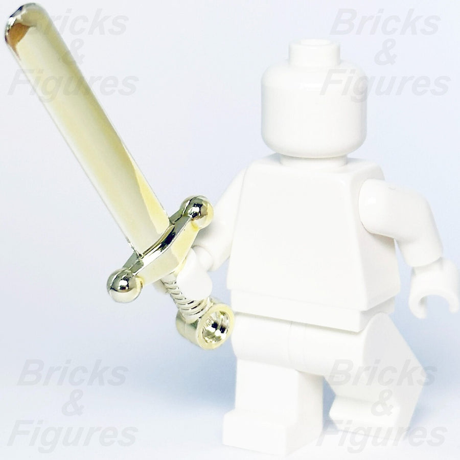 LEGO Chrome Gold Greatsword Sword Blade Minifigure Castle Weapon Part 59 Used1